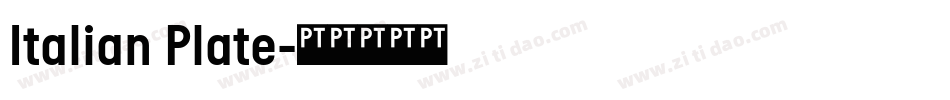 Italian Plate字体转换